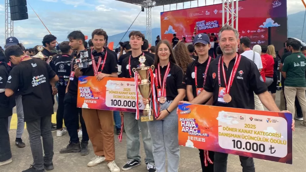 Amasyalı gençler TEKNOFEST’te üçüncü oldu