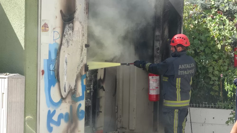 Antalya'da trafoda yangın
