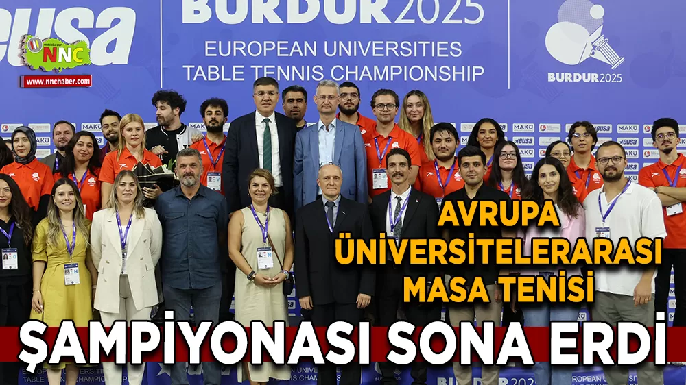 Avrupa Üniversitelerarası Masa Tenisi Şampiyonası sona erdi