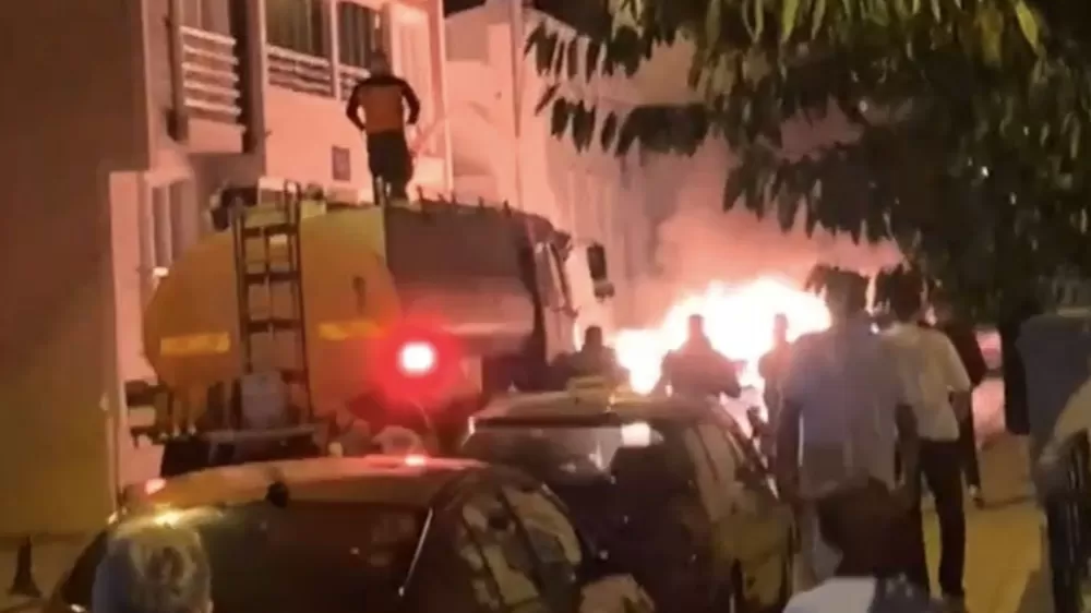 Babaeski’de otomobil yangını korkuttu