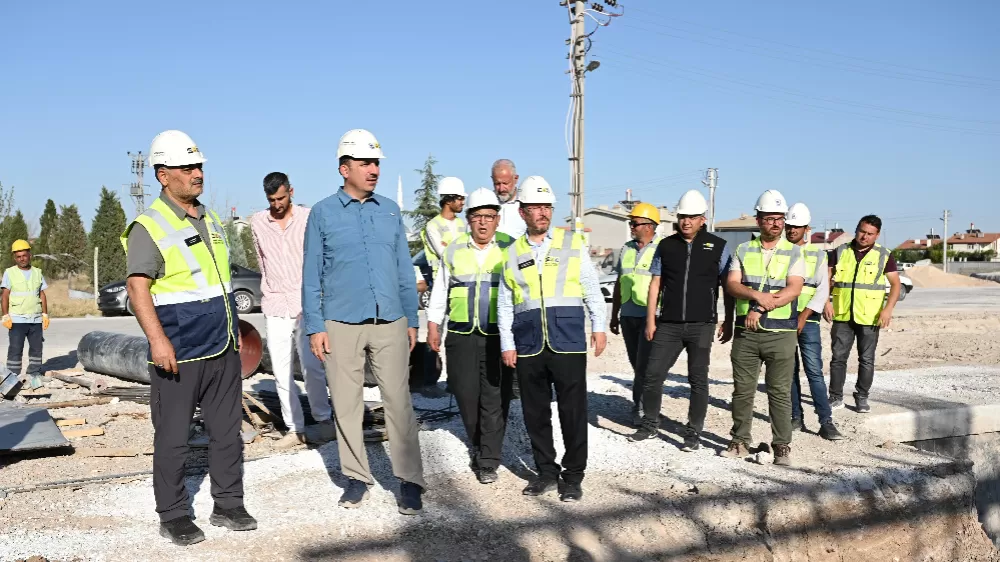Başkan Altay: "Kurak dönemlerde şehir merkezine su aktaracak 62 km'lik hatta bağlantı çalışmalarına başladık"