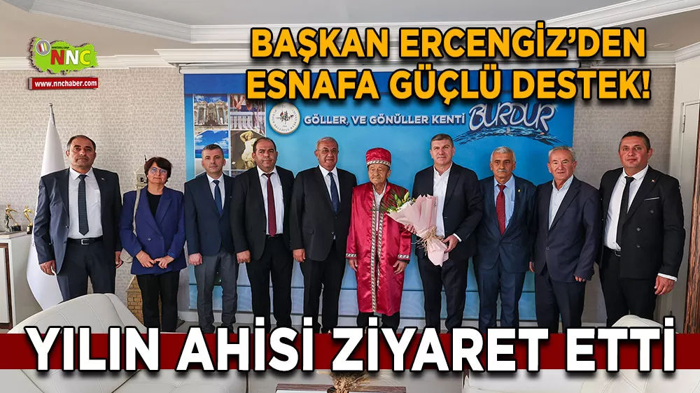 Başkan Ercengiz’den esnafa güçlü destek! Yılın ahisi ziyaret etti