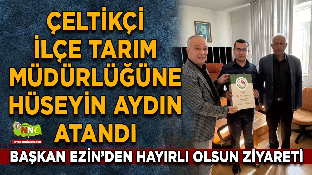 Başkan Ezin’den Hüseyin Aydın'a hayırlı olsun ziyareti