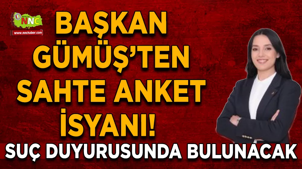 Başkan Gümüşten sahte anket isyanı! Suç duyurusunda bulunacak