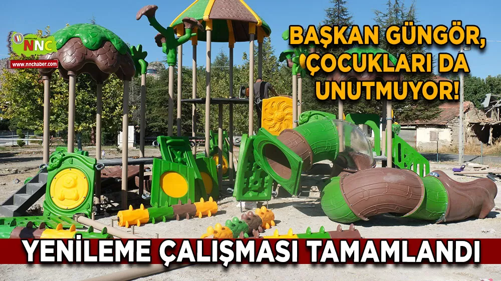 Başkan Güngör, çocukları da unutmuyor! Yenileme çalışması tamamlandı