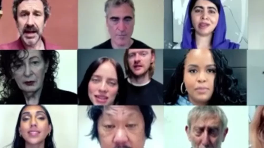 Birbirinden ünlü isimler İngiltere’deki konserde Filistin’e destek çağrısı yaptı