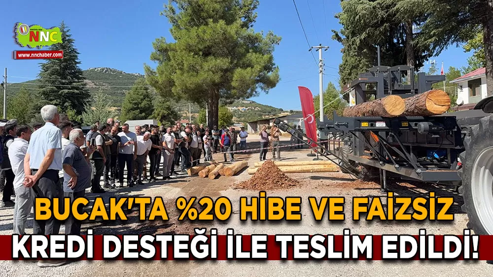 Bucak'ta %20 hibe ve faizsiz kredi desteği ile teslim edildi!