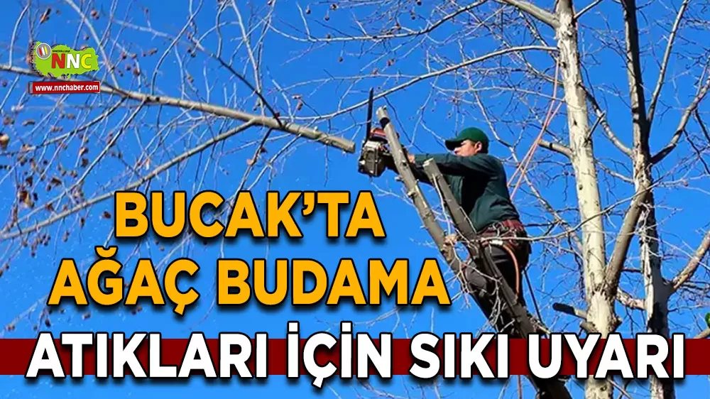 Bucak’ta ağaç budama atıkları için sıkı uyarı