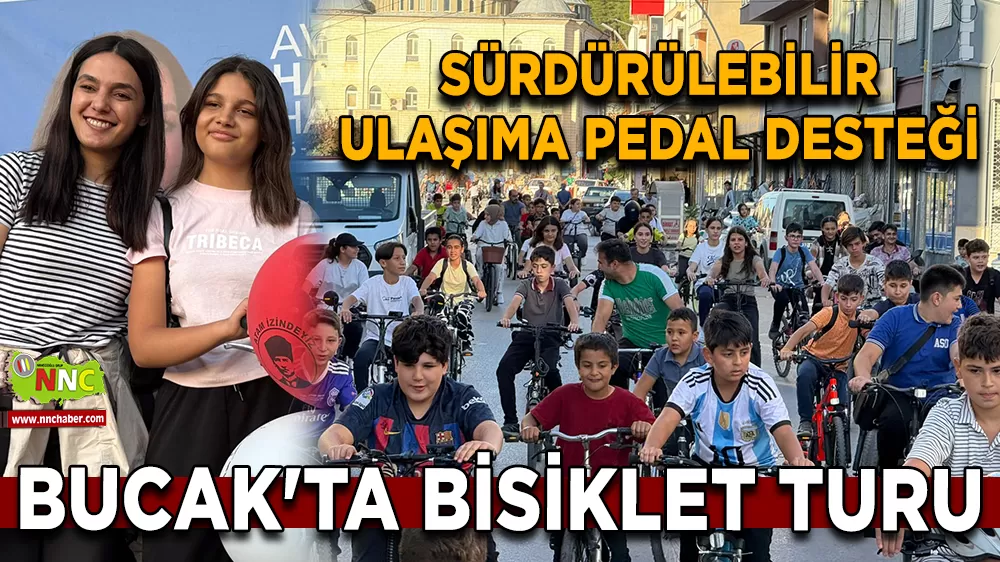 Bucak'ta bisiklet turu Sürdürülebilir ulaşıma pedal desteği