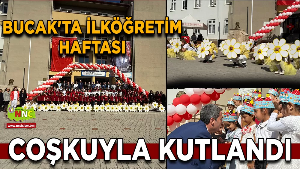 Bucak'ta ilköğretim haftası coşkuyla kutlandı