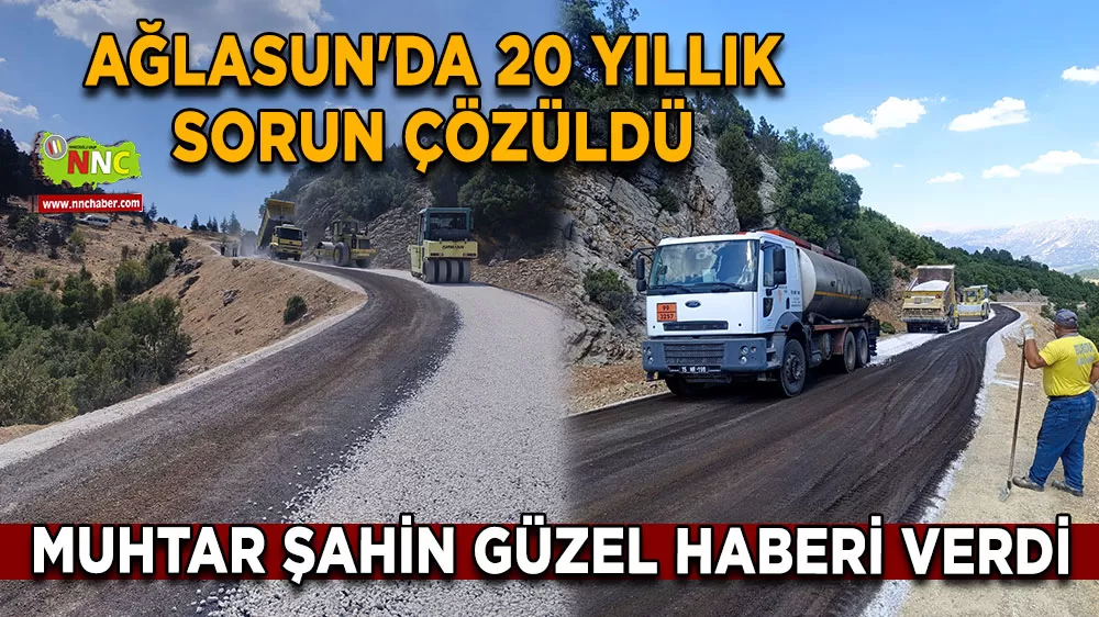Burdur Ağlasun'da 20 yıllık sorun çözüldü Muhtar Şahin güzel haberi verdi
