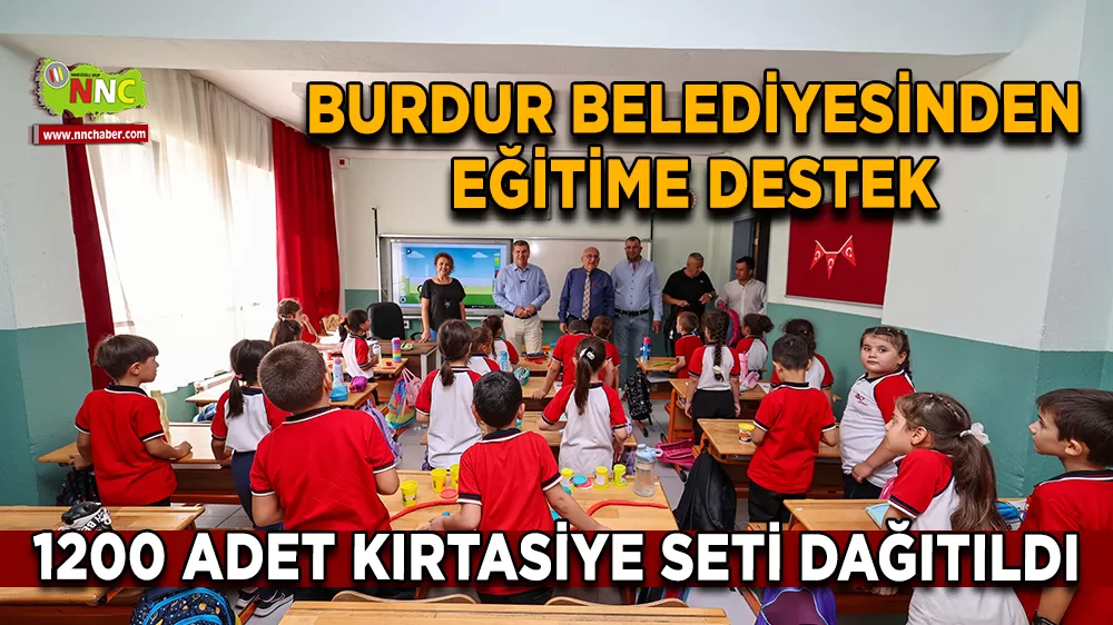 Burdur Belediyesinden eğitime destek