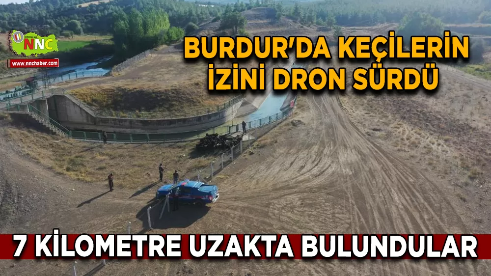 Burdur'da keçilerin izini dron sürdü 7 Kilometre uzakta bulundular
