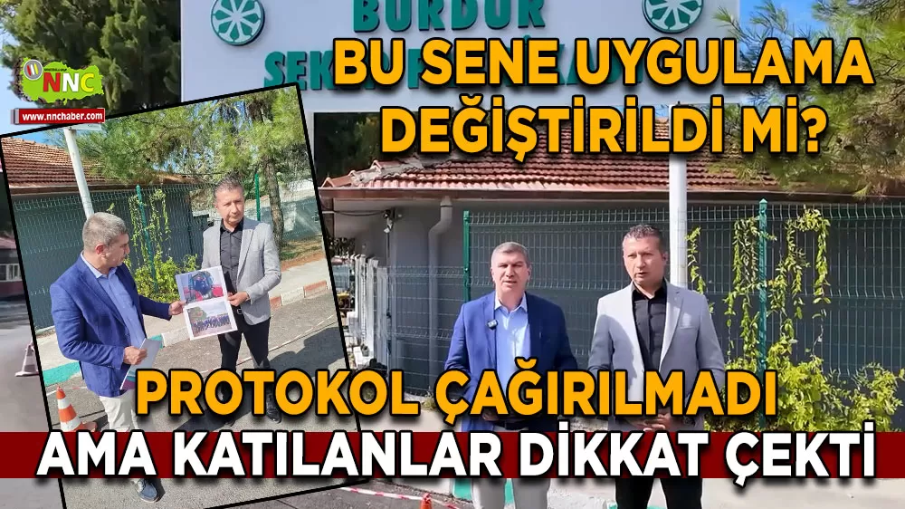 Burdur Şeker Fabrikası törene protokolü çağırmadı! Ama katılanlar dikkat çekti