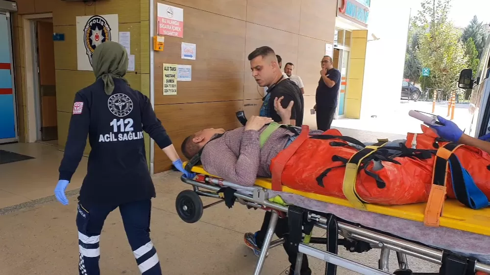 Bursa'da iş kazası! İşçinin bacakları kırıldı