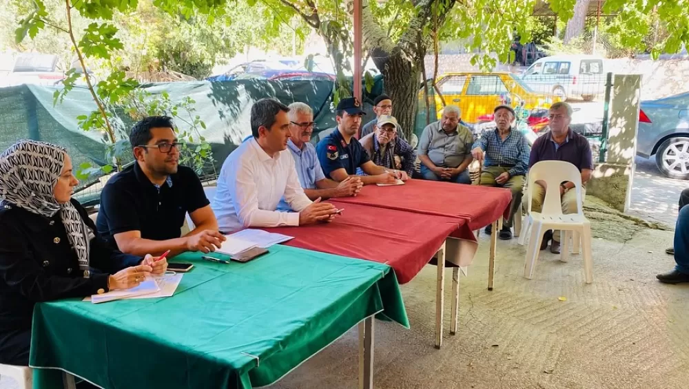 Kaymakam Can Kazım Kuruca Yüreğil Köyü'nde! Talep ve önerileri dinledi