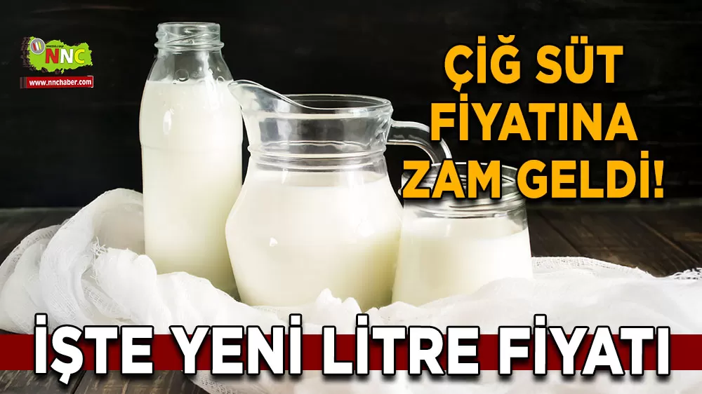 Çiğ süt fiyatına zam geldi! İşte yeni litre fiyatı