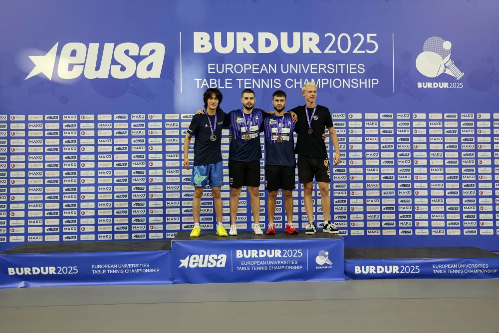 Avrupa Üniversitelerarası Masa Tenisi Şampiyonası sona erdi
