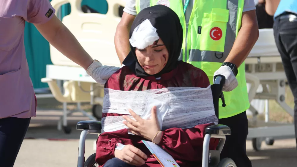  Fethiye Devlet Hastanesi’nde Afet Tatbikatı gerçeğini aratmadı