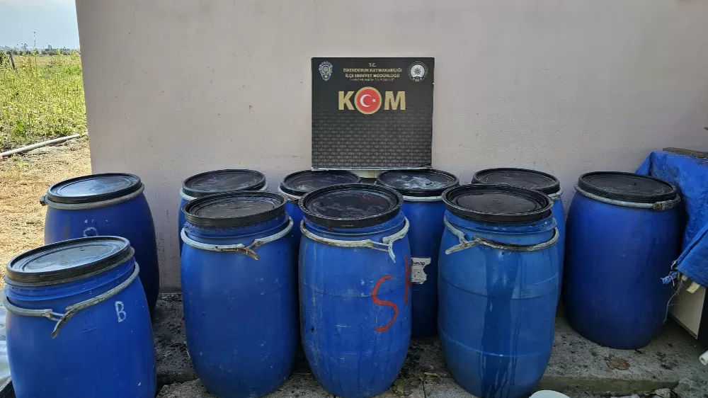  Hatay'da sahte içki operasyonu! 35 litre sahte içki