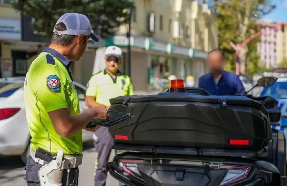 Isparta'da motosiklet denetiminde 80 sürücüye idari para cezası uygulandı