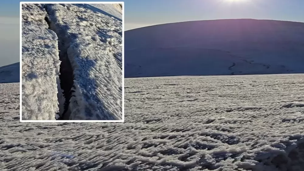 İlk defa görüntülendi Ağrı Dağı'nın zirvesinde saklı korkunç sır! 