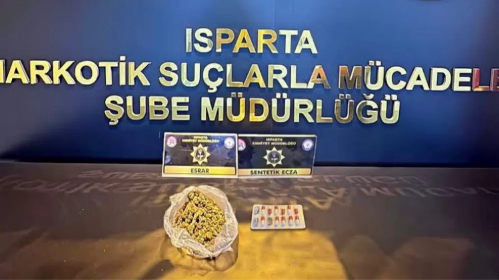 Isparta'da Narkoalan uygulamasında uyuşturucu madde ele geçirildi