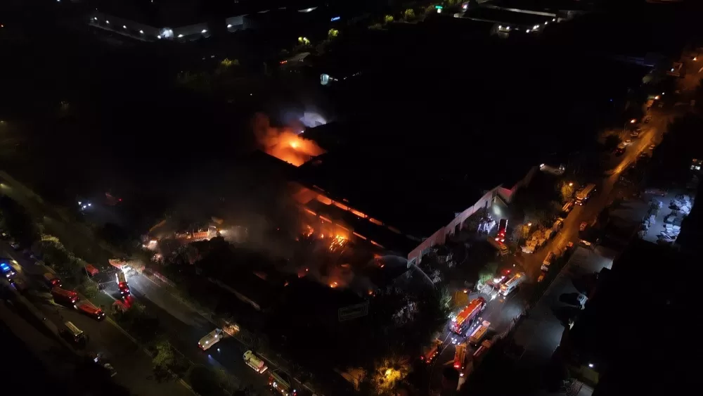 Kayseri'deki Fabrika yangınında 9 saat geride kaldı