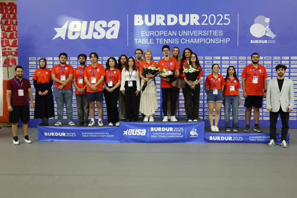 Avrupa Üniversitelerarası Masa Tenisi Şampiyonası sona erdi