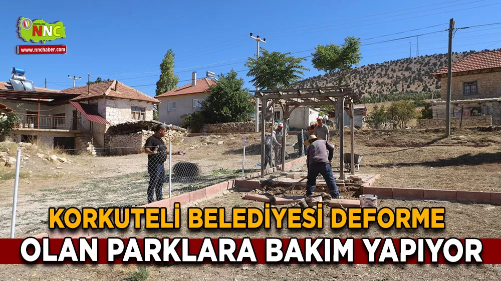 Korkuteli’nin parkları baştan aşağı yenileniyor!