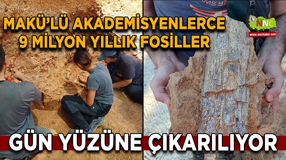 MAKÜ’lü akademisyenlerce 9 milyon yıllık fosiller gün yüzüne çıkarılıyor