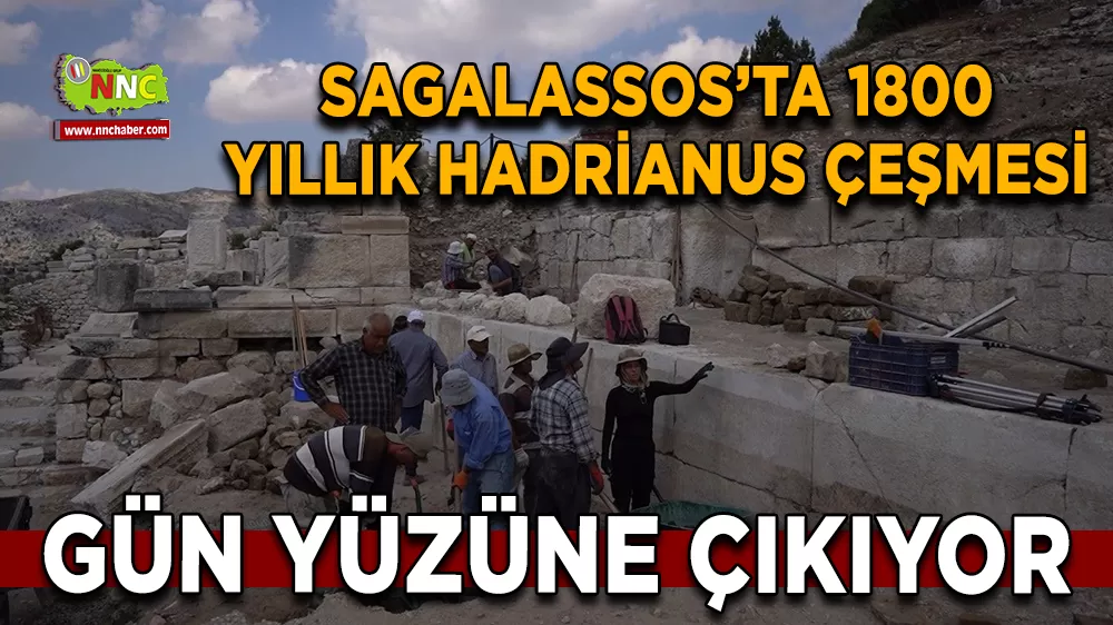 Sagalassos’ta 1800 yıllık Hadrianus Çeşmesi gün yüzüne çıkıyor