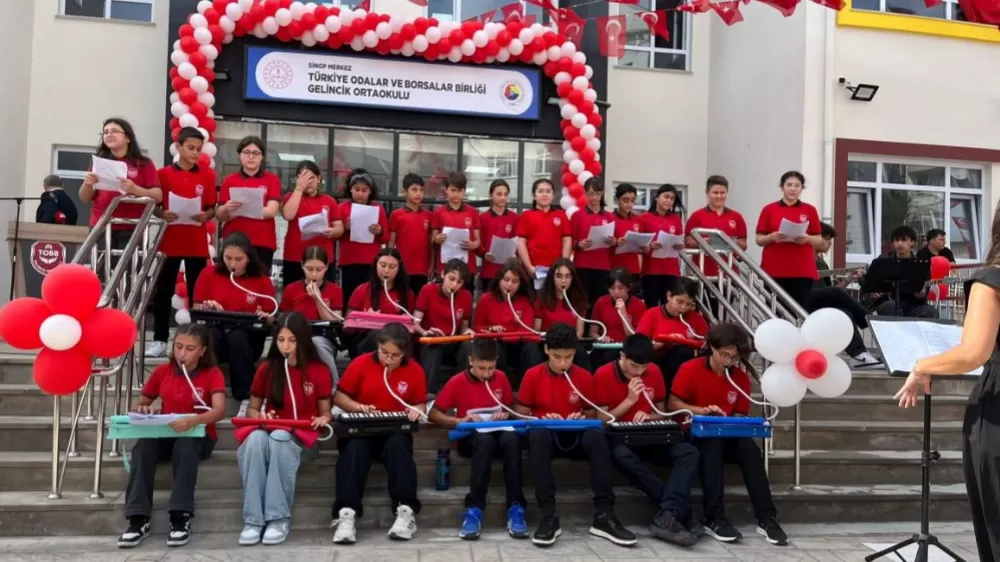  Sinop’ta yeni eğitim-öğretim yılı törenle başladı, TOBB Gelincik Ortaokulu açıldı