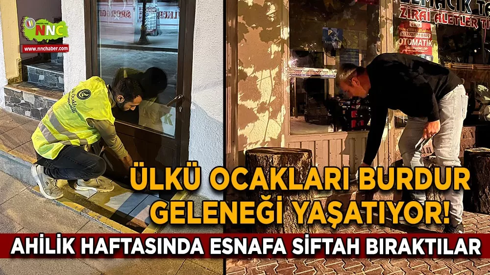 Ülkü Ocakları Burdur geleneği yaşatıyor! Esnafa siftah bıraktılar