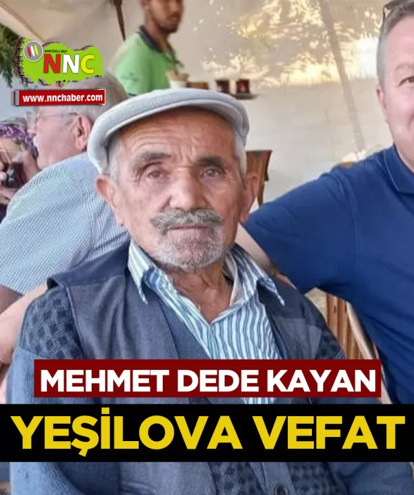 Yeşilova Vefat Mehmet Dede
