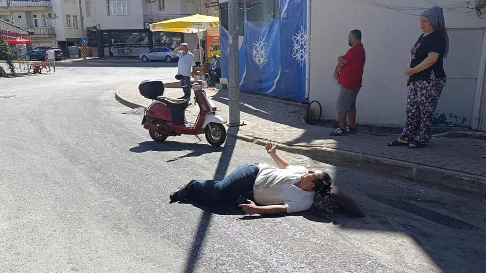 Yola dökülen sıvı madde kaza yaptırdı: 1 yaralı