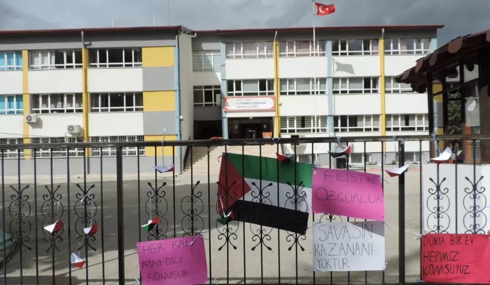 Burdur'da okullarda Filistin için farkındalık etkinliği