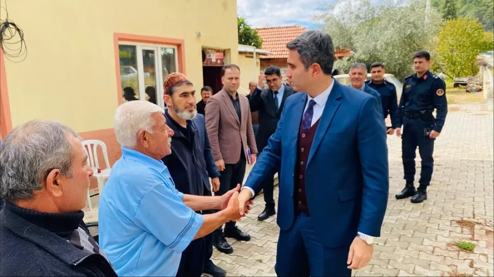 Kaymakam Can Kazım Kuruca Taşyayla Köyü'nde! Muhtar Süleyman Belenkuyu’ya iadei ziyaret