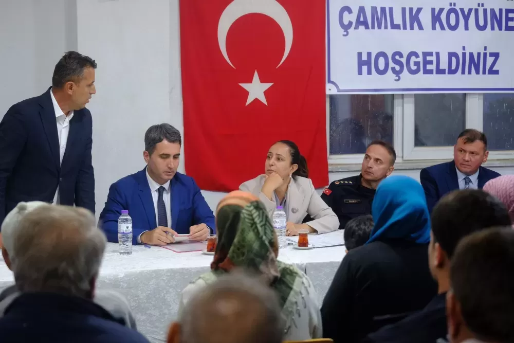 Vali Bilgihan'dan Çamlık Köyü'ne ziyaret Vatandaşlarla buluştu