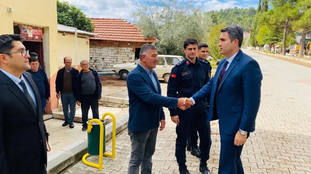 Kaymakam Can Kazım Kuruca Taşyayla Köyü'nde! Muhtar Süleyman Belenkuyu’ya iadei ziyaret