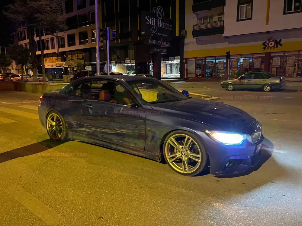 Bucak’ta gece yarısı kaza Motosiklet alev aldı, sürücü yaralandı