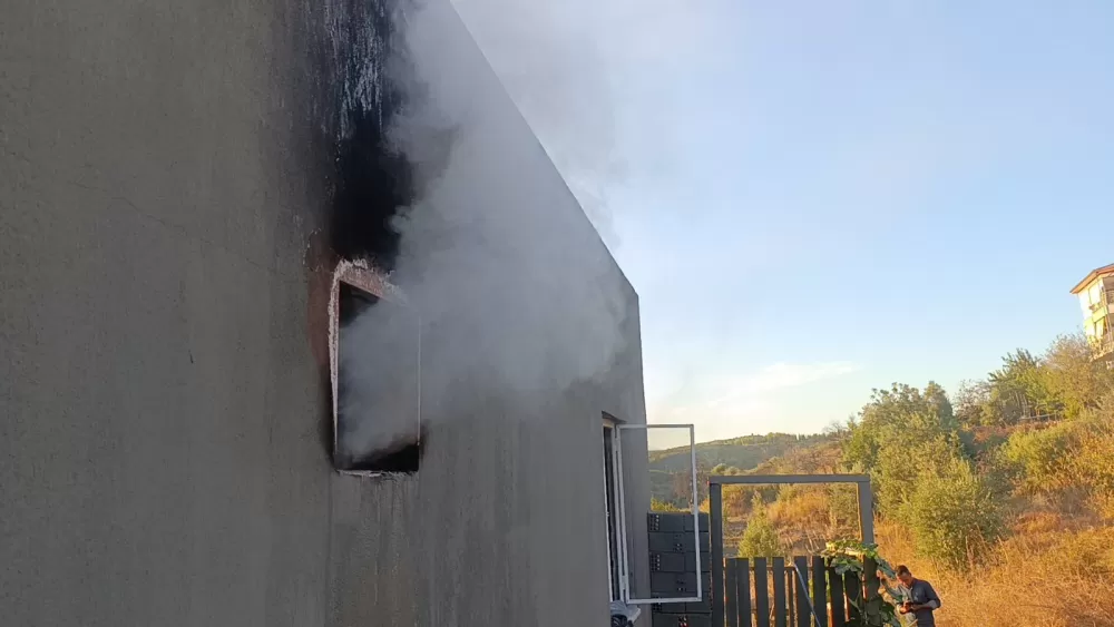 Yangında ev küle döndü, tek teselli kurtarılan muhabbet kuşları oldu