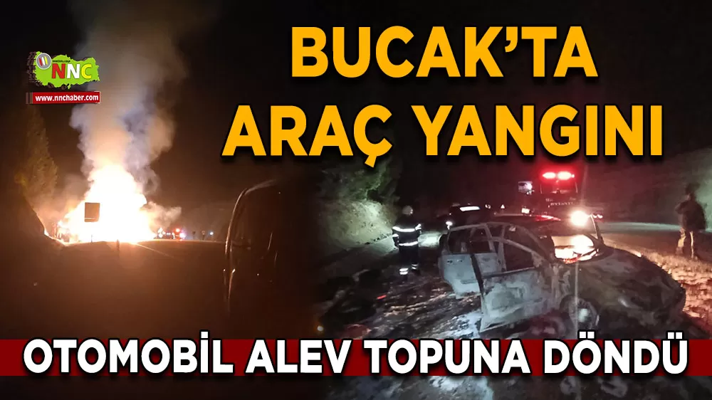 Antalya Isparta karayolunda otomobil alev topuna döndü! Kullanılamaz hale geldi