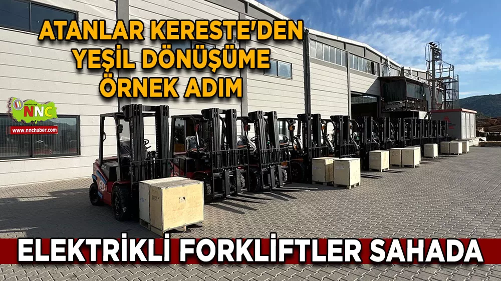 Atanlar Kereste’den yeşil dönüşüm adımı Elektrikli forkliftler sahada