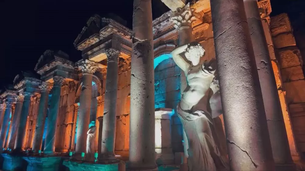 Sagalassos Antik Kenti ışıklarıyla gece müzeciliğine hazırlanıyor