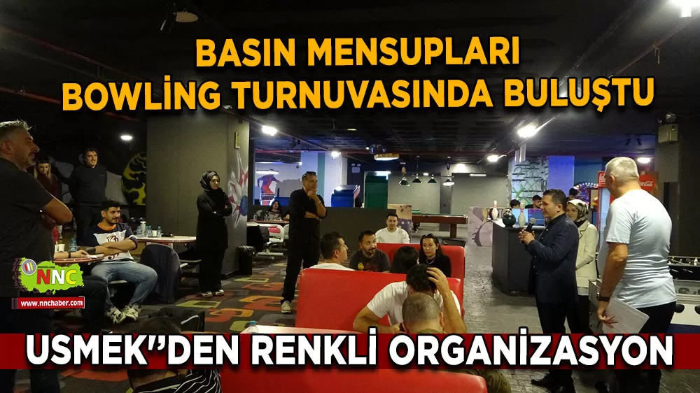 Basın dünyası aynı sahada! USMEK’ten renkli bowling turnuvası