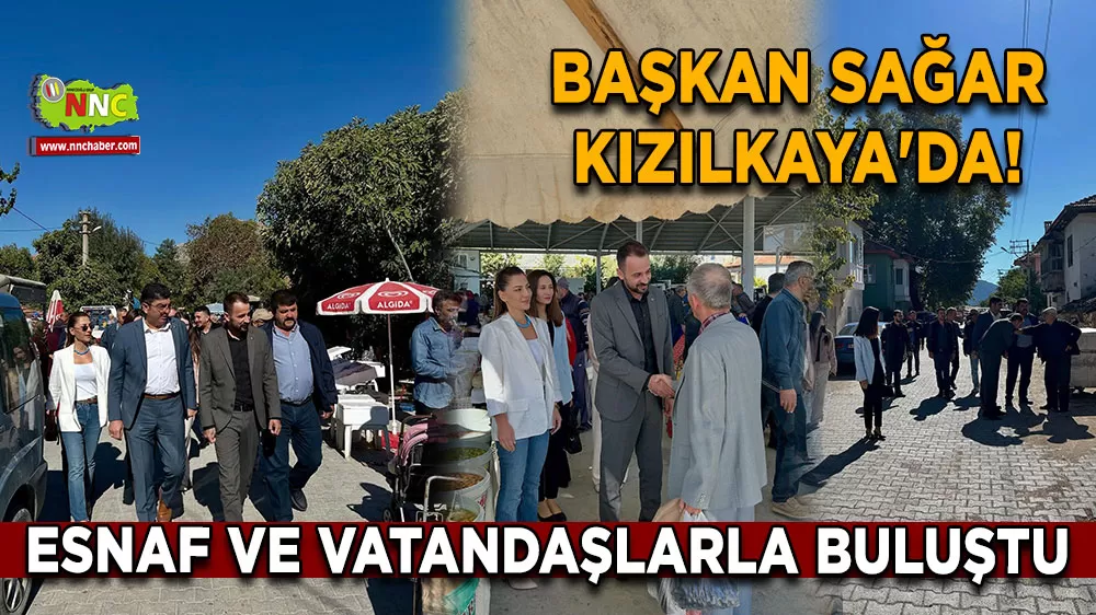 Başkan Sağar Kızılkaya'da! Esnaf ve vatandaşlarla buluştu