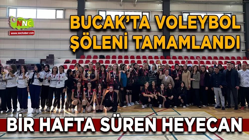 Bir hafta süren heyecan Bucak’ta Voleybol şöleni tamamlandı