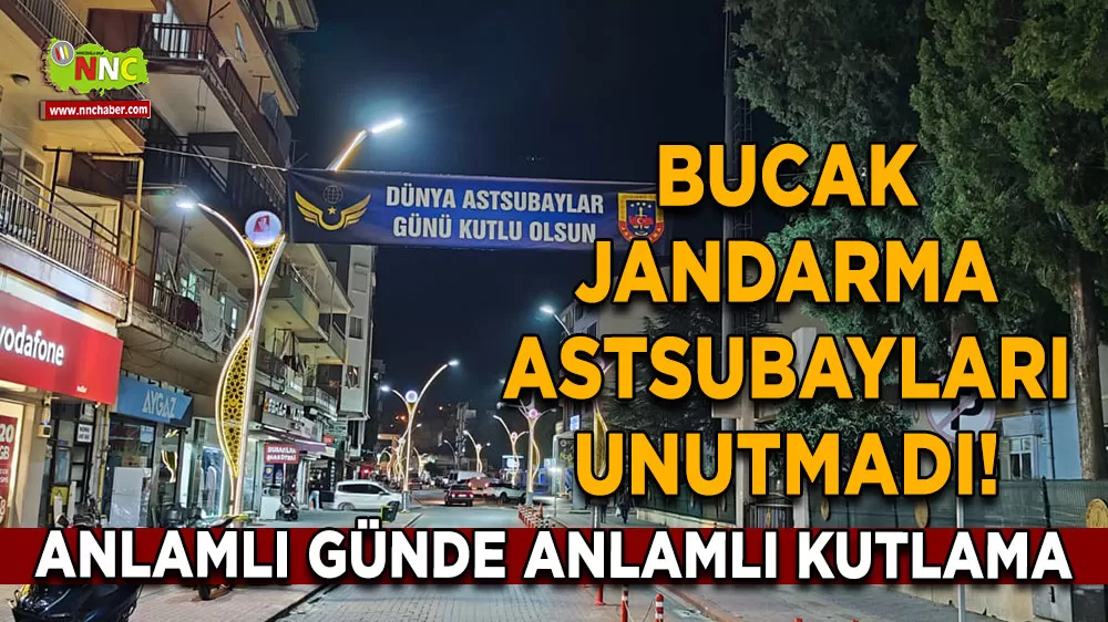 Bucak Jandarma astsubayları unutmadı! Anlamlı günde anlamlı kutlama