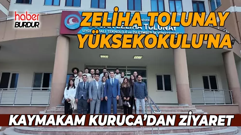 Bucak Kaymakamı Kuruca Zeliha Tolunay Yüksekokulu öğrencileriyle buluştu